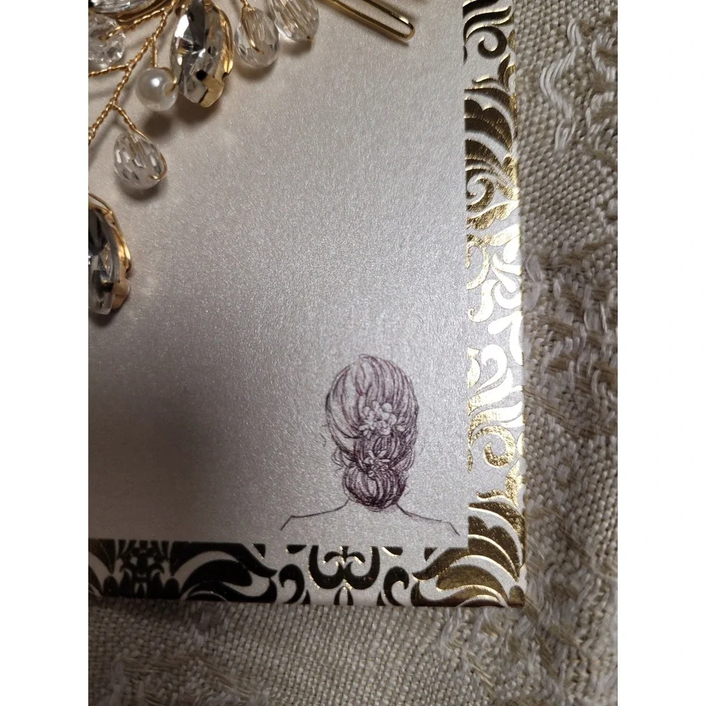 Bridal Hair Comb Gold Tone Crystal Pearl Feminine‎ Floral Wedding Headpiece NEW